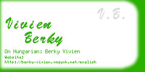 vivien berky business card